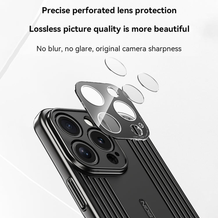 For iPhone 16 Ice Sense Heat Dissipation Electroplating Frosted Phone Case(Black) - iPhone 16 Cases by buy2fix | Online Shopping UK | buy2fix