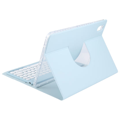 For Huawei MatePad 11 2023 / 2021 Round Button Bluetooth Keyboard Rotatable Holder Leather Case(Sky Blue) - Huawei Keyboard by buy2fix | Online Shopping UK | buy2fix