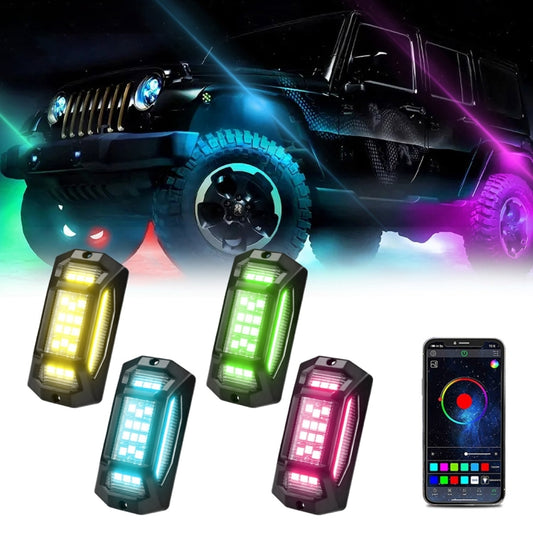 4 in 1 G6 RGB Colorful Car Chassis Light LED Music Atmosphere Light - Atmosphere lights by buy2fix | Online Shopping UK | buy2fix