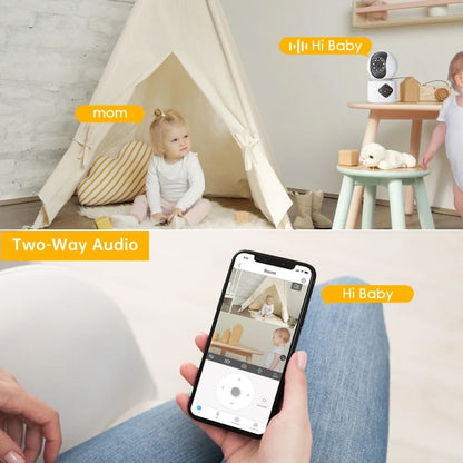 Y6204 4MP Zoom HD Indoor Waterproof Smart WiFi Camera, Specification:US Plug(White) - Wireless Camera by buy2fix | Online Shopping UK | buy2fix