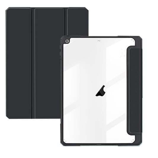 For iPad 10.2 2021/2020/2019 ZGA Tri-Fold Voltage Smart Leather Tablet Case(Black) - More iPad Cases by ZGA | Online Shopping UK | buy2fix