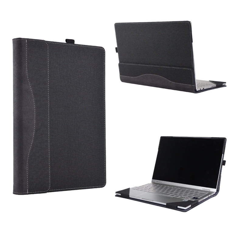 For Microsoft Surface Book 3 / 2 15 inch Cloth Texture Laptop Leather Case With Stand Function(Black) - 15 inch by buy2fix | Online Shopping UK | buy2fix