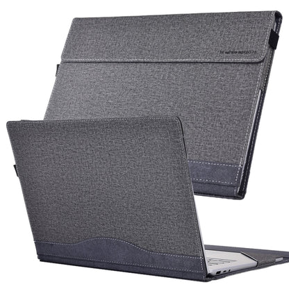 For Lenovo ThinkPad X1 Yoga Gen 8 14 inch Cloth Texture Laptop Leather Protective Case(Space Ash) - Other by buy2fix | Online Shopping UK | buy2fix