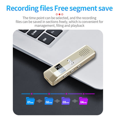 JNN Q7 Mini Portable Voice Recorder with OLED Screen, Memory:4GB(Gold) - Recording Pen by JNN | Online Shopping UK | buy2fix