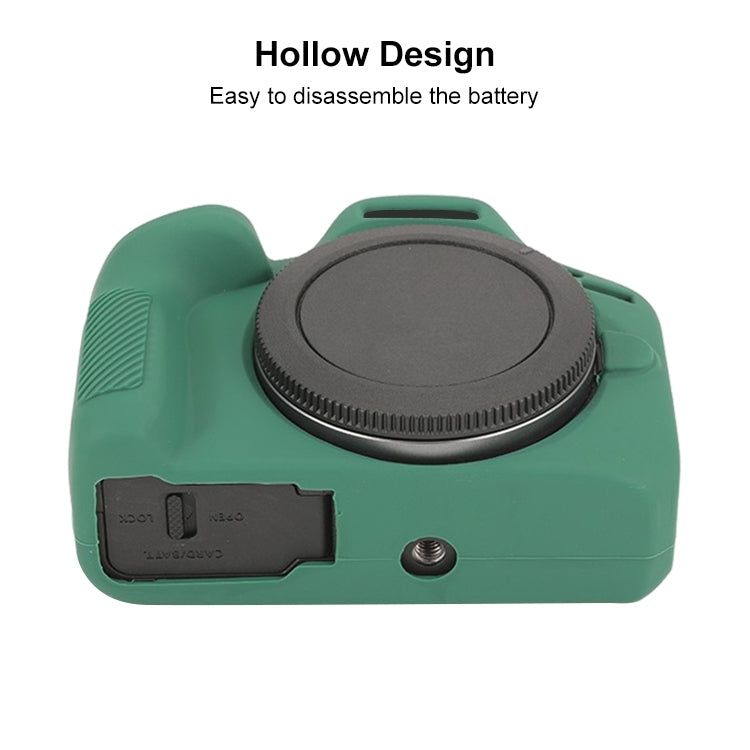 For Canon EOS R100 Glossy Soft Silicone Protective Case(Green) - Protective Case by buy2fix | Online Shopping UK | buy2fix