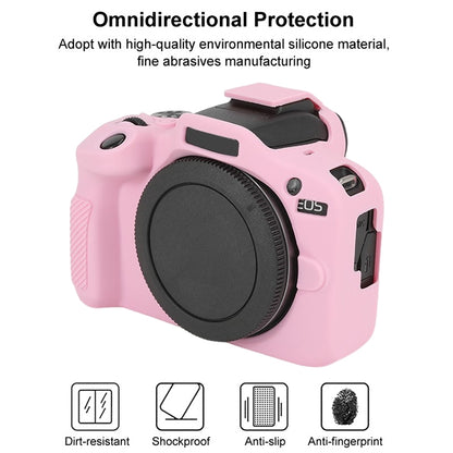 For Canon EOS R100 Glossy Soft Silicone Protective Case(Pink) - Protective Case by buy2fix | Online Shopping UK | buy2fix