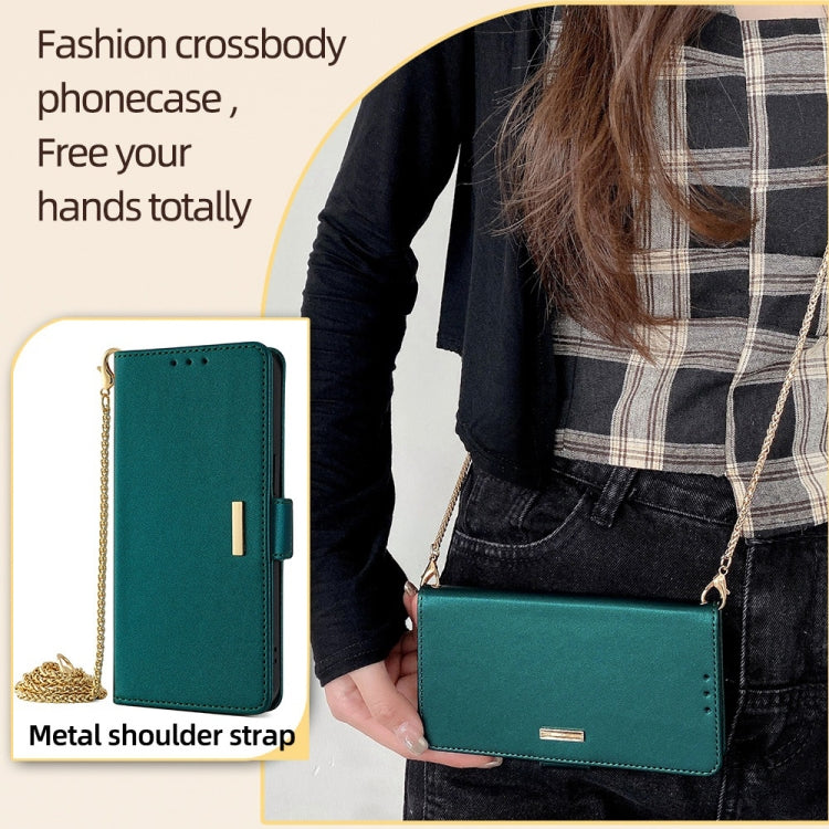 For Xiaomi Redmi K70 5G / K70 Pro 5G Crossbody Chain Leather Phone Case(Green) - K70 Pro Cases by buy2fix | Online Shopping UK | buy2fix