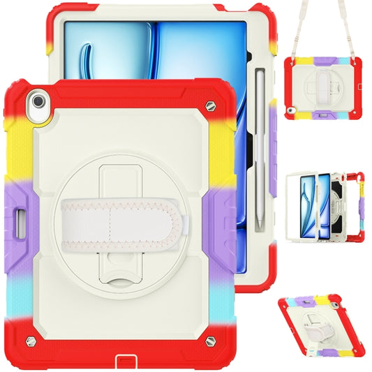 For iPad Air 13 2024 / Air 13 2025 Silicone Hybrid PC Tablet Protective Case(Rainbow Red) - iPad Air 13 2025 / 2024 Cases by buy2fix | Online Shopping UK | buy2fix