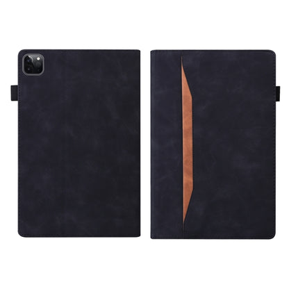 For iPad Pro 11 2024 Splicing Shockproof Leather Tablet Case(Black) - iPad Pro 11 2024 Cases by buy2fix | Online Shopping UK | buy2fix