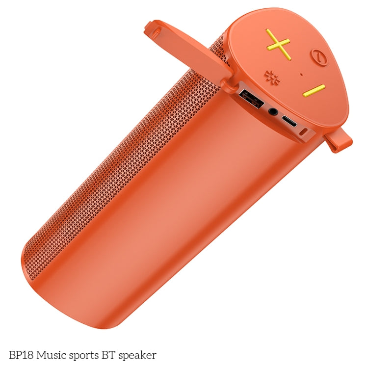 Borofone BP18 Portable Sports Wireless Bluetooth Speaker(Orange) - Desktop Speaker by Borofone | Online Shopping UK | buy2fix