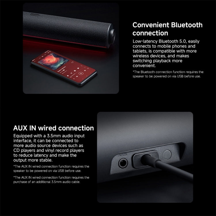 Xiaomi Redmi Computer Bluetooth Speaker with RGB Ambience Light(Black) -  by Xiaomi | Online Shopping UK | buy2fix