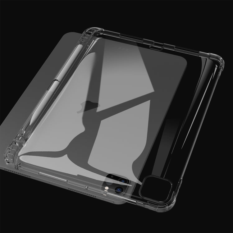 For iPad Pro 11 2024 Highly Transparent TPU Full Thicken Corners Shockproof Protective Case with Pen Slot(Transparent) - iPad Pro 11 2024 Cases by buy2fix | Online Shopping UK | buy2fix