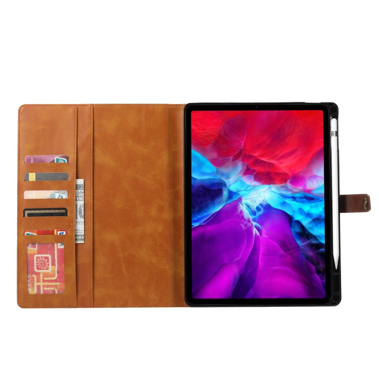 For iPad Pro 11 2024 Calf Texture Double Fold Clasp Horizontal Flip Leather Smart Tablet Case(Rose Gold) - iPad Pro 11 2024 Cases by buy2fix | Online Shopping UK | buy2fix