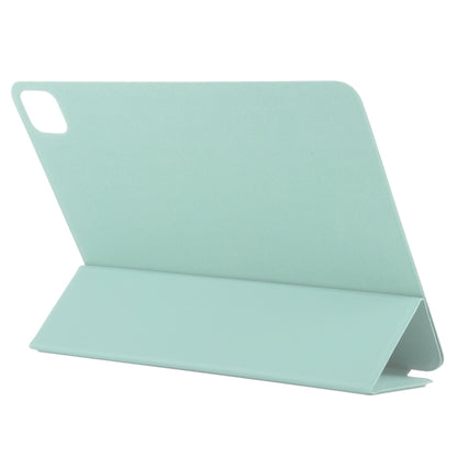 For iPad Pro 11 2024 Double-sided Clip Non-buckle Magnetic PU Smart Tablet Case(Light Green) - iPad Pro 11 2024 Cases by buy2fix | Online Shopping UK | buy2fix