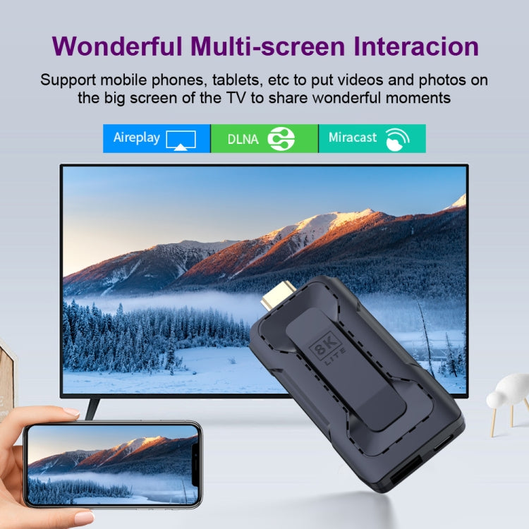 HK1 RBOX D8 RK3528 Android 13.0 Quad Core 8K HD Wifi6 Bluetooth TV Stick, RAM:4GB+32GB(EU Plug) - Android TV Sticks by buy2fix | Online Shopping UK | buy2fix