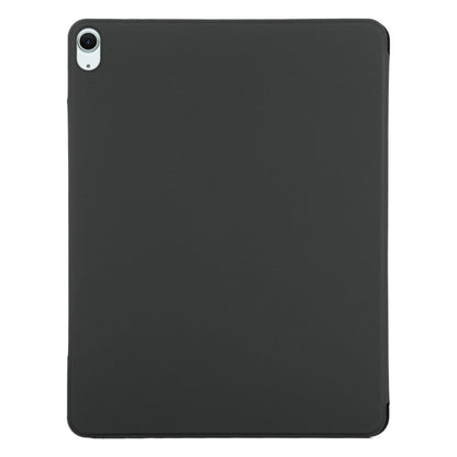 For iPad Air 11 2024 Double-sided Clip Fixed Buckle Magnetic PU Leather Smart Tablet Case(Black) - iPad Air 11 2024 Cases by buy2fix | Online Shopping UK | buy2fix