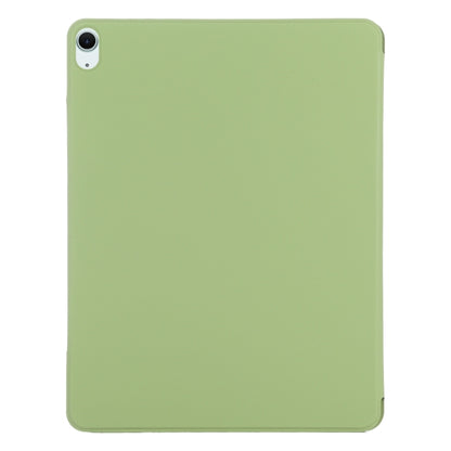 For iPad Air 11 2024 Double-sided Clip Fixed Buckle Magnetic PU Leather Smart Tablet Case(Grass Green) - iPad Air 11 2024 Cases by buy2fix | Online Shopping UK | buy2fix