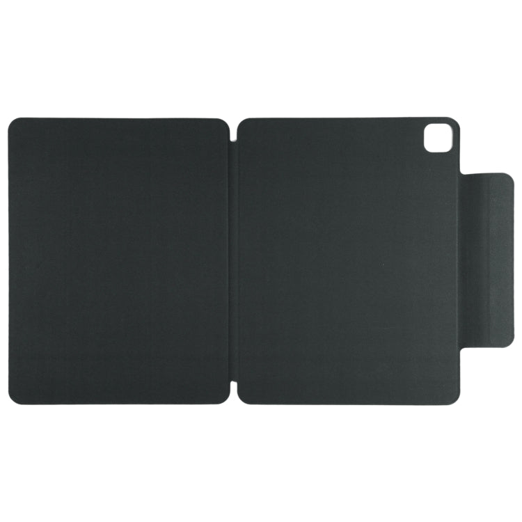 For iPad Pro 11 2024 Double-sided Clip Fixed Buckle Magnetic PU Leather Smart Tablet Case(Black) - iPad Pro 11 2024 Cases by buy2fix | Online Shopping UK | buy2fix