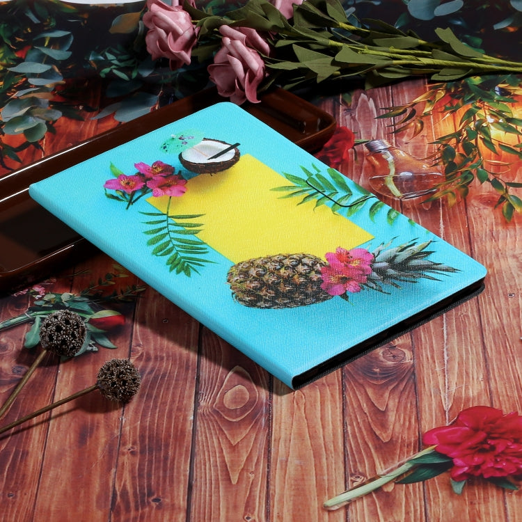 For iPad Pro 11 2024 Voltage Coloured Drawing Smart Leather Tablet Case(Pineapple) - iPad Pro 11 2024 Cases by buy2fix | Online Shopping UK | buy2fix