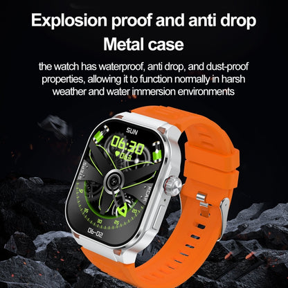 G40S 2.06 inch IP67 BT5.2 Sport Smart Watch, Support Bluetooth Call / Sleep / Blood Oxygen / Heart Rate / Blood Pressure Health Monitor(Grey) - Smart Watches by buy2fix | Online Shopping UK | buy2fix