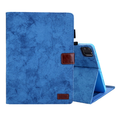 For iPad Pro 11 2024 Cloth Texture Leather Tablet Case(Blue) - iPad Pro 11 2024 Cases by buy2fix | Online Shopping UK | buy2fix