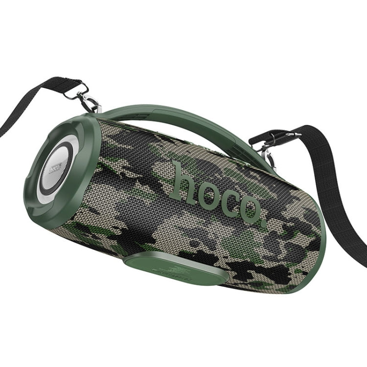hoco HA4 Surge Outdoor Bluetooth 5.3 Speaker Support TWS / FM(Camouflage Green) - Desktop Speaker by hoco | Online Shopping UK | buy2fix