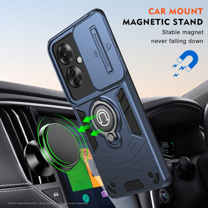 For OPPO Reno11 F / F25 Pro Camshield Ring Holder Phone Case(Royal Blue) - Reno11 F Cases by buy2fix | Online Shopping UK | buy2fix