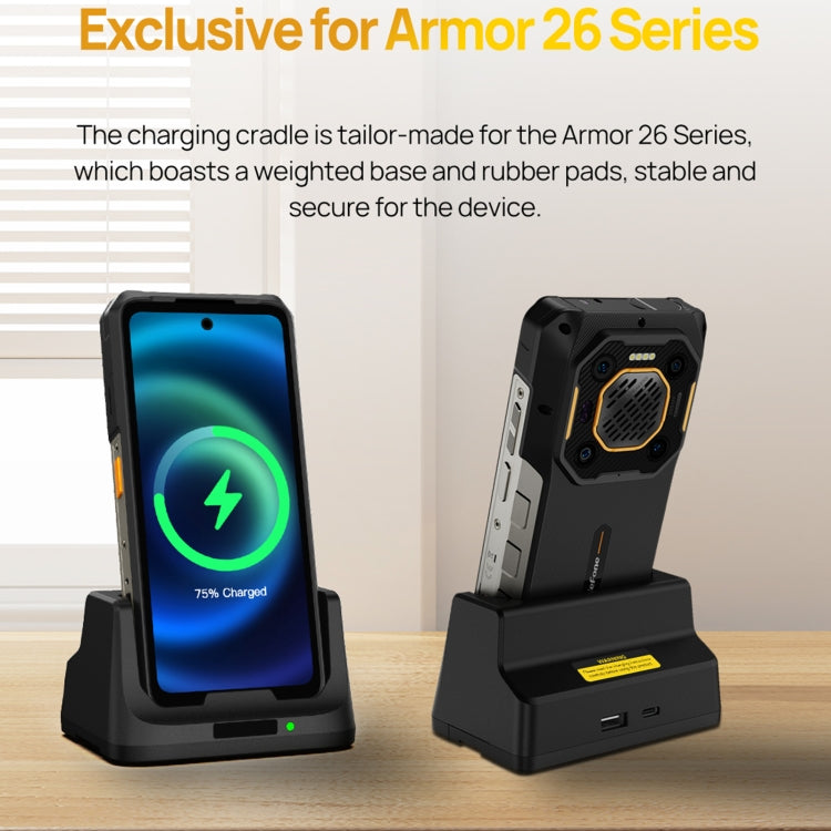 Ulefone UAS22 33W Desk Charging Dock For Armor 26 Ultra - Dock Charger by Ulefone | Online Shopping UK | buy2fix