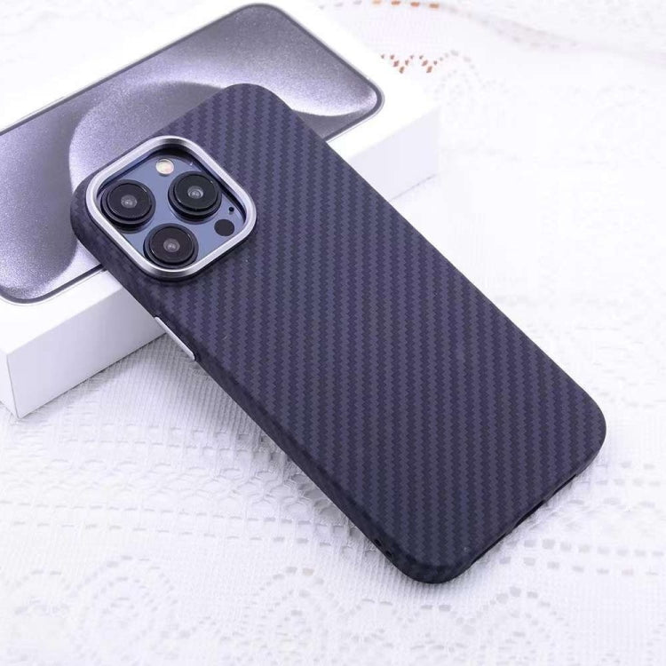 For iPhone 14 Pro Max Kevlar Carbon Fiber Texture MagSafe Magnetic Phone Case(Black) - iPhone 14 Pro Max Cases by buy2fix | Online Shopping UK | buy2fix