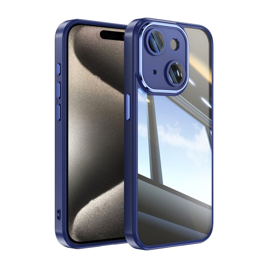 For iPhone 13 Acrylic Hybrid TPU Armor Shockproof Phone Case(Blue) - iPhone 13 Cases by buy2fix | Online Shopping UK | buy2fix