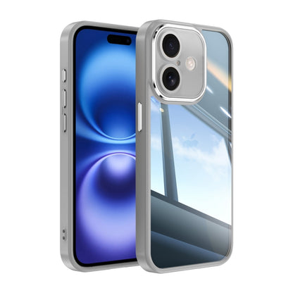 For iPhone 16 Plus Acrylic Hybrid TPU Armor Shockproof Phone Case(Grey) - iPhone 16 Plus Cases by buy2fix | Online Shopping UK | buy2fix