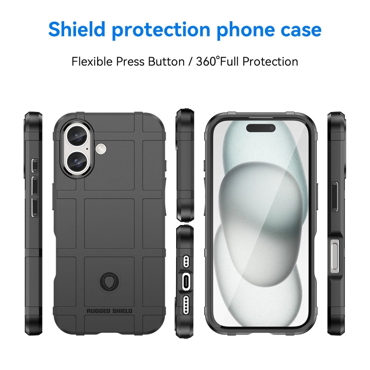 For iPhone 16 Pro Max Full Coverage Shockproof TPU Phone Case(Black) - iPhone 16 Pro Max Cases by buy2fix | Online Shopping UK | buy2fix