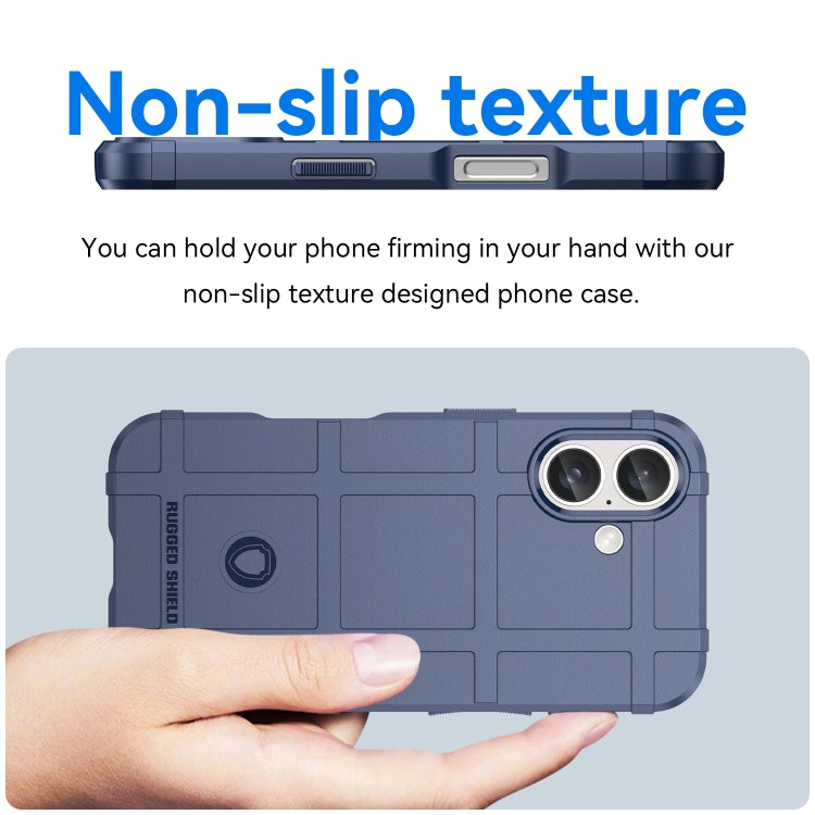 For iPhone 16 Full Coverage Shockproof TPU Phone Case(Blue) - iPhone 16 Cases by buy2fix | Online Shopping UK | buy2fix