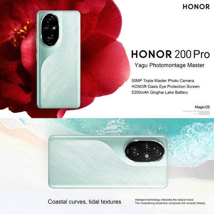 Honor 200 Pro, 12GB+512GB, Screen Fingerprint Identification, 6.78 inch MagicOS 8.0 Snapdragon 8s Gen 3 Octa Core, Network: 5G, NFC, OTG(Silver White) - Honor by Huawei | Online Shopping UK | buy2fix