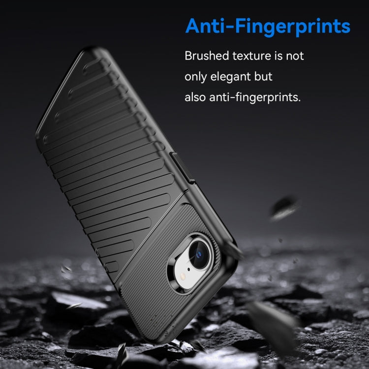 For iPhone SE 2024 Thunderbolt Shockproof Soft TPU Phone Case(Black) - iPhone 16 Cases by buy2fix | Online Shopping UK | buy2fix