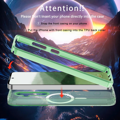 For Samsung Galaxy S24+ 5G Colorful MagSafe Magnetic PC + TPU Phone Case(Green) - Galaxy S24+ 5G Cases by buy2fix | Online Shopping UK | buy2fix