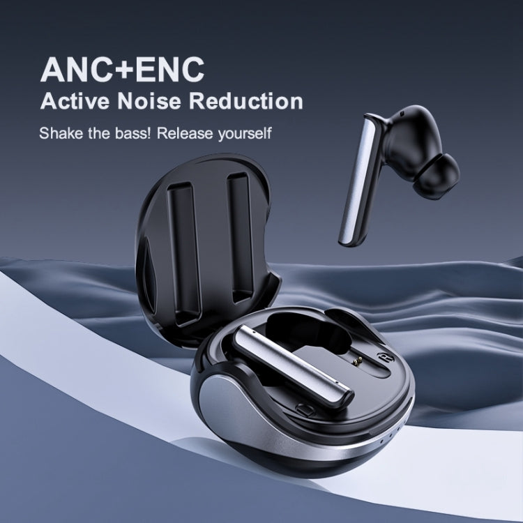 Langsdom TA03 ANC Active Noise Reduction Wireless Bluetooth Earphone(Black) - Bluetooth Earphone by Langsdom | Online Shopping UK | buy2fix