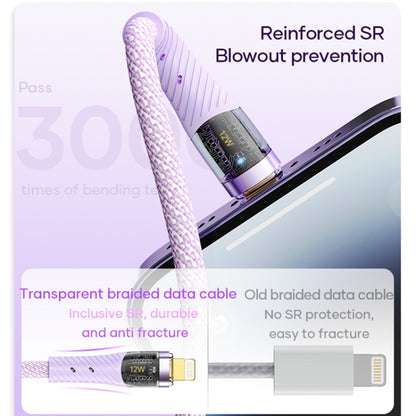 ROCK G20 1.5m 100W 3 in 1 USB-C / Type-C Fast Charging Data Cable(Purple) - Multifunctional Cable by ROCK | Online Shopping UK | buy2fix