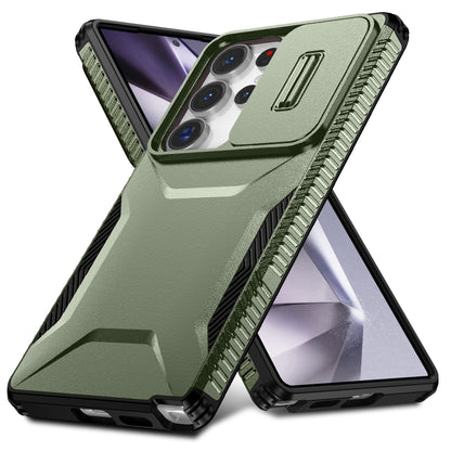 For Samsung Galaxy S25 Ultra 5G Sliding Camshield Phone Case(Alpine Green) - Galaxy S25 Ultra 5G Cases by buy2fix | Online Shopping UK | buy2fix