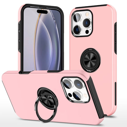 For iPhone 16 Pro Max Magnetic Ring Holder Phone Case(Rose Gold) - iPhone 16 Pro Max Cases by buy2fix | Online Shopping UK | buy2fix