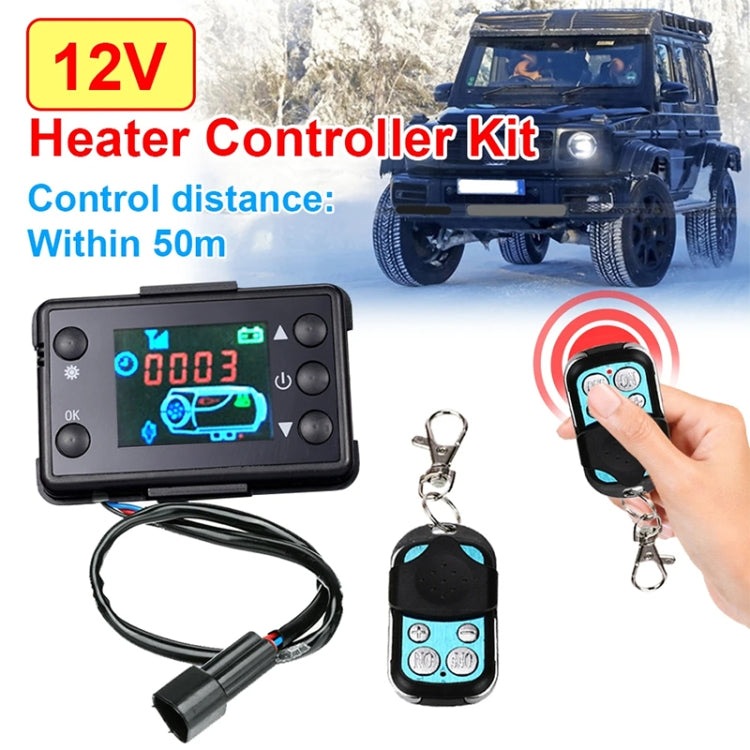 Car 12V / 24V Parking Heater LCD Monitor Switch with Remote Controller(Black) - Engine Fittings by buy2fix | Online Shopping UK | buy2fix