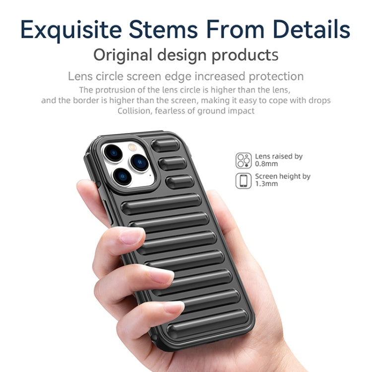 For iPhone 16 Pro Max Capsule Series Candy Color TPU Phone Case(Transparent Grey) - iPhone 16 Pro Max Cases by buy2fix | Online Shopping UK | buy2fix