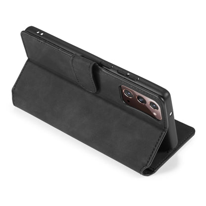 For Samsung Galaxy Note20 DG.MING Retro Oil Side Horizontal Flip Case with Holder & Card Slots & Wallet(Black) - Galaxy Note20 Cases by DG.MING | Online Shopping UK | buy2fix