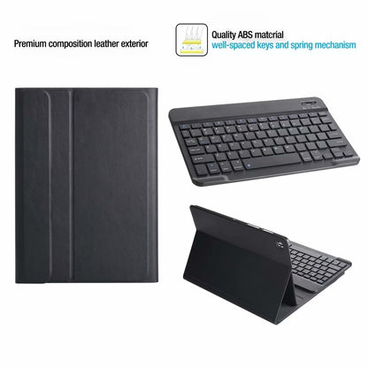 ST500 For Samsung Galaxy Tab A7 T500/T505 10.4 inch 2020 Ultra-thin Detachable Bluetooth Keyboard Leather Tablet Case with Stand & Sleep Function & Backlight(Rose Gold) - Samsung Keyboard by buy2fix | Online Shopping UK | buy2fix