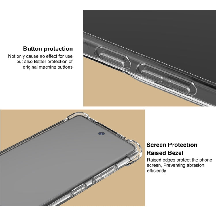 For Xiaomi Redmi 13 4G Global imak Shockproof Airbag TPU Phone Case(Matte Black) - Redmi 13 Cases by imak | Online Shopping UK | buy2fix