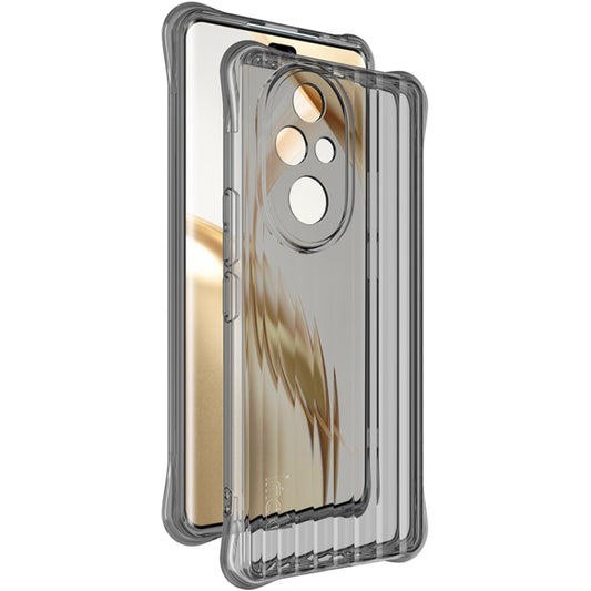 For Honor 200 Pro IMAK Corrugated Texture Airbag TPU Phone Case(Transparent Black) - Honor Cases by imak | Online Shopping UK | buy2fix