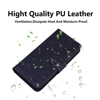 For Xiaomi Redmi K70 / K70 Pro Skin Feel Pure Color Flip Leather Phone Case(Black) - K70 Cases by buy2fix | Online Shopping UK | buy2fix