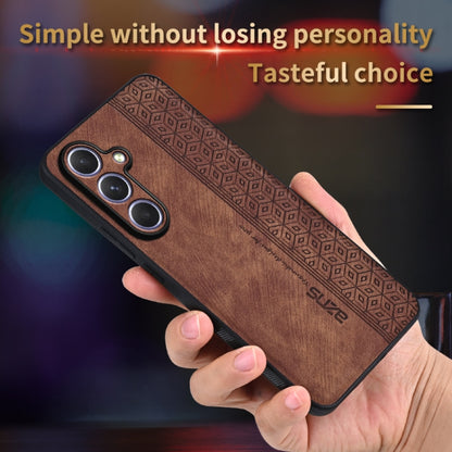 For Samsung Galaxy S25 5G AZNS 3D Embossed Skin Feel Phone Case(Brown) - Galaxy S25 5G Cases by AZNS | Online Shopping UK | buy2fix