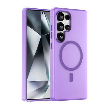 For Samsung Galaxy S25 Ultra MagSafe Frosted Translucent TPU + PC Full Coverage Phone Case(Dark Purple) - Galaxy S25 Ultra 5G Cases by buy2fix | Online Shopping UK | buy2fix