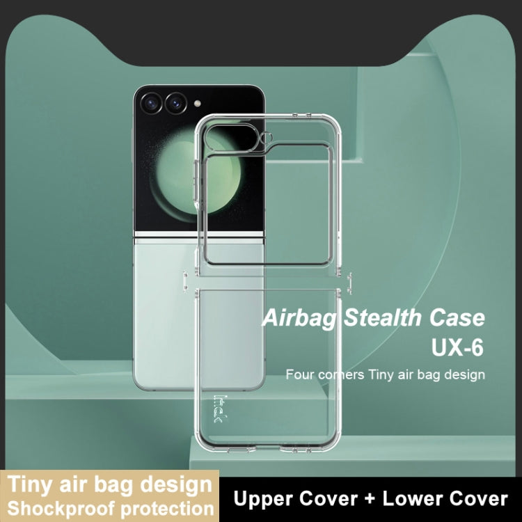 For Samsung Galaxy Z Flip6 imak UX-6 series All-inclusive Shockproof Airbag TPU Invisible Phone Case(Transparent) - Galaxy Z Flip6 5G Cases by imak | Online Shopping UK | buy2fix